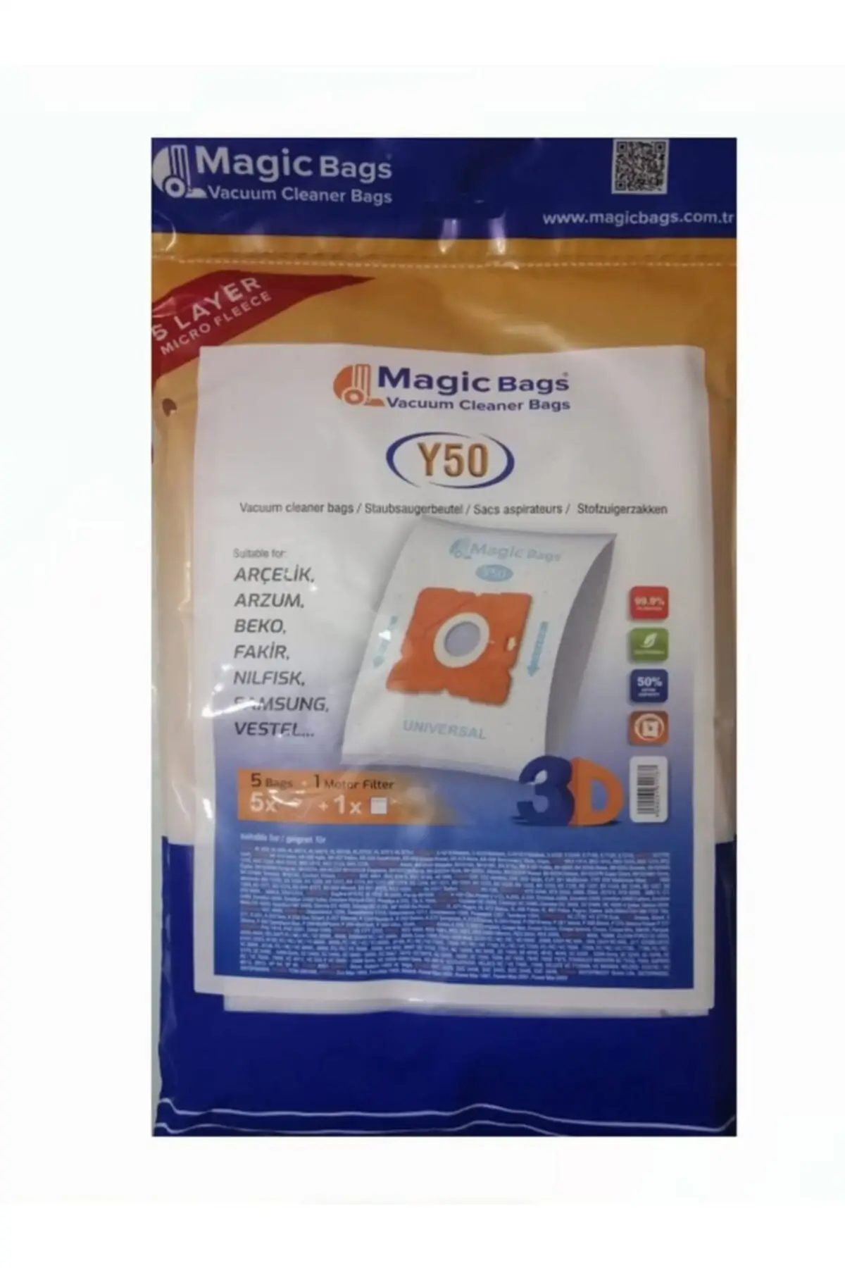 

MHK Parts Al 670 K Dust Bag 5 Pcs + Motor Filter Gift