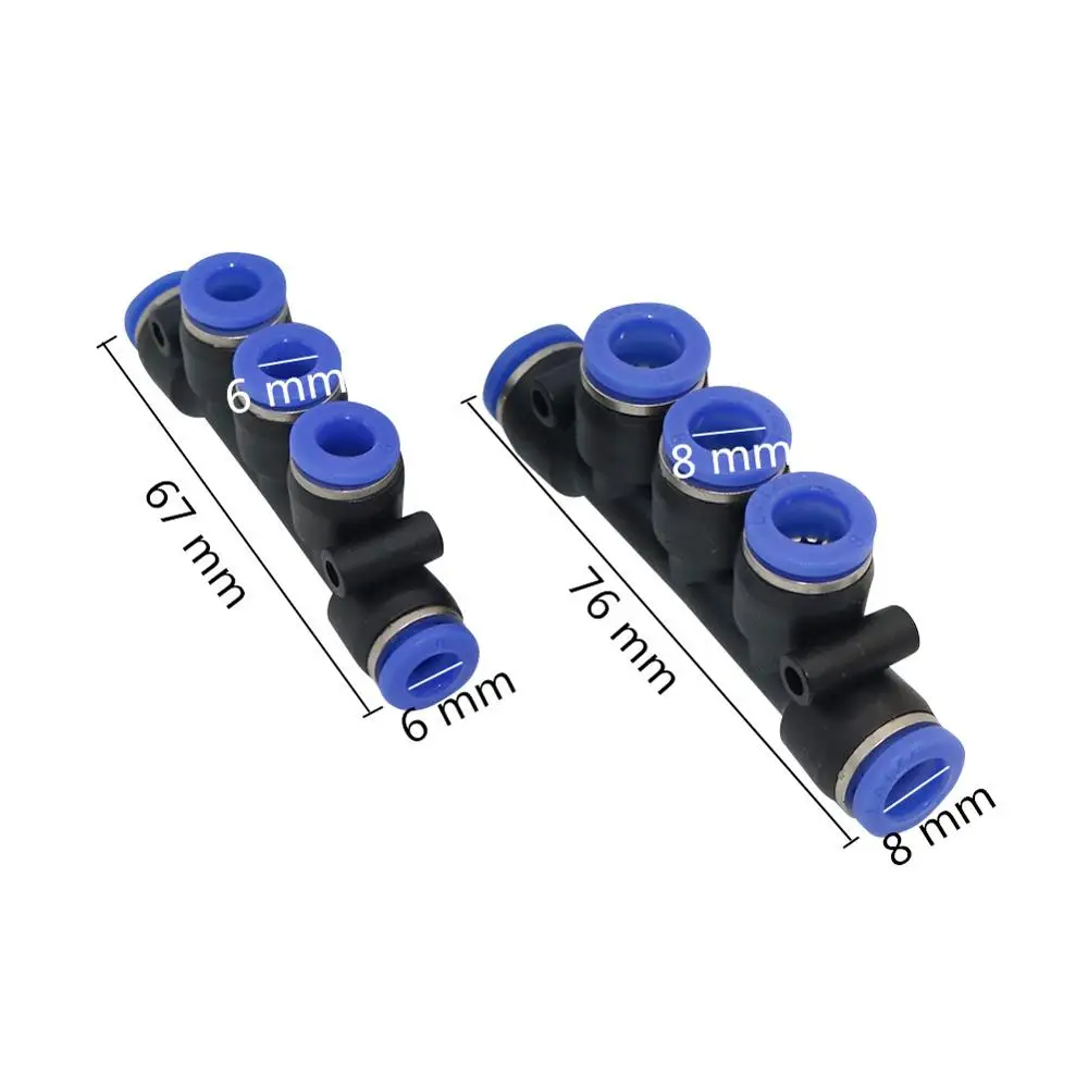 6 мм/8 мм 5 головок Слип-замок Быстрые соединители садовые теплицы увлажнение