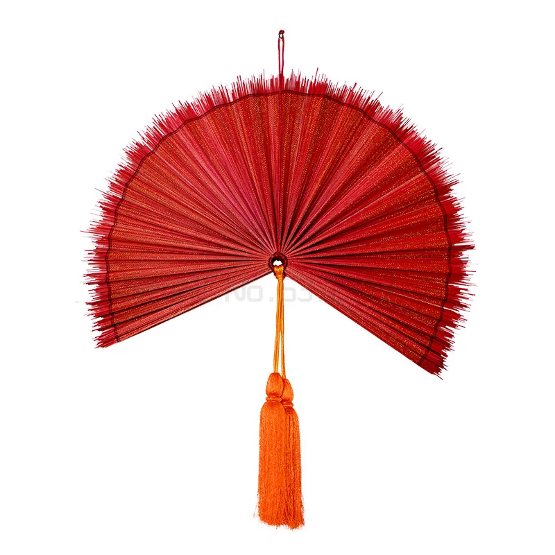 

Китайский декоративный веер, большой подвесной веер в китайском стиле, настенные Подвесные Украшения ручной работы из натурального бамбук...