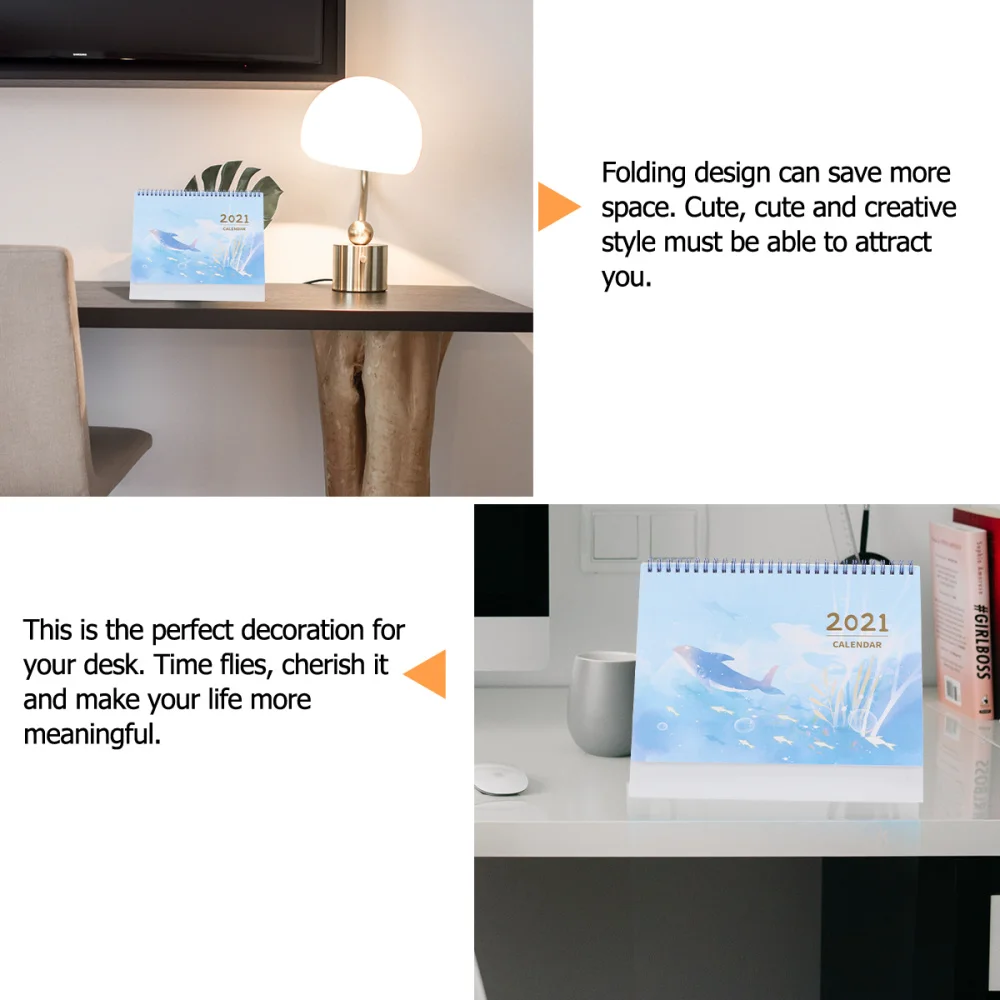 

1 Set Desk Calendar 2021 Calendar Tabletop Calendar Creative Calendar Notepad