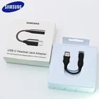Оригинальный адаптер для наушников Samsung usb Type-C на 3,5 мм, Aux аудио usb-c, музыкальный конвертер, кабель для Galaxy A60 A6S A80 Note 10