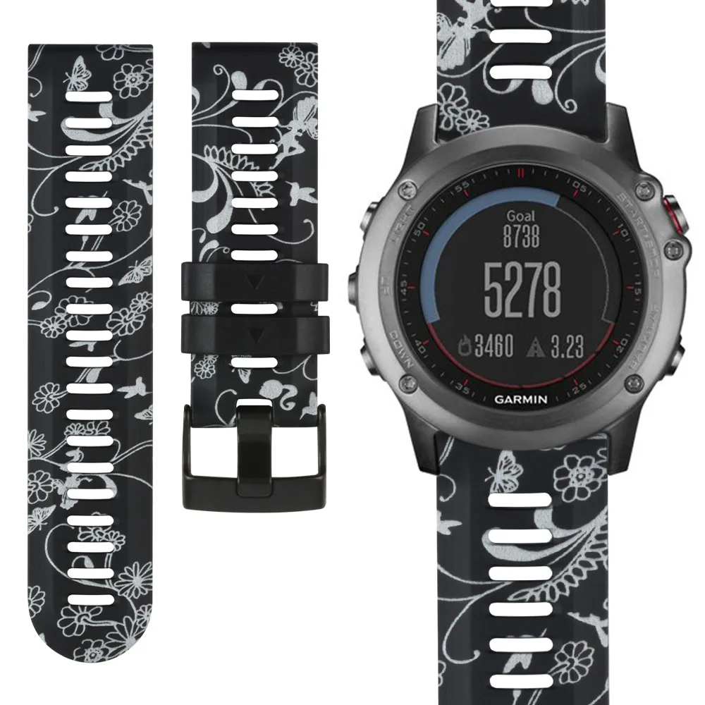 Honecumi для Garmin Fenix 3/Fenix 3 HR/Fenix 5s ремешок умных часов сменный силиконовые фитнеса