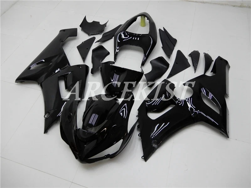 

Новый комплект обтекателей для цельного мотоцикла из АБС-пластика подходит для kawasaki Ninja ZX-6R 636 ZX6R 2005 2006 05 06 набор обтекателей глянцевый черны...