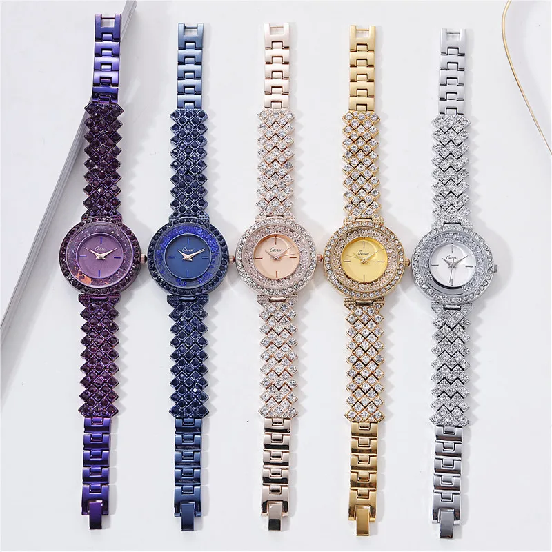 

Feminino Relogio Cacaxi Fashion Crystal Women Watches Ladies Wristwatch Quartz Woman Bracelet Diamond Montre Femme Zegarek