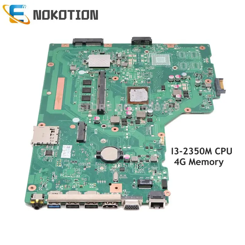 Материнская плата NOKOTION 60 NDDMB1HDD A02 X75VB для ноутбука ASUS X75A|Материнские платы