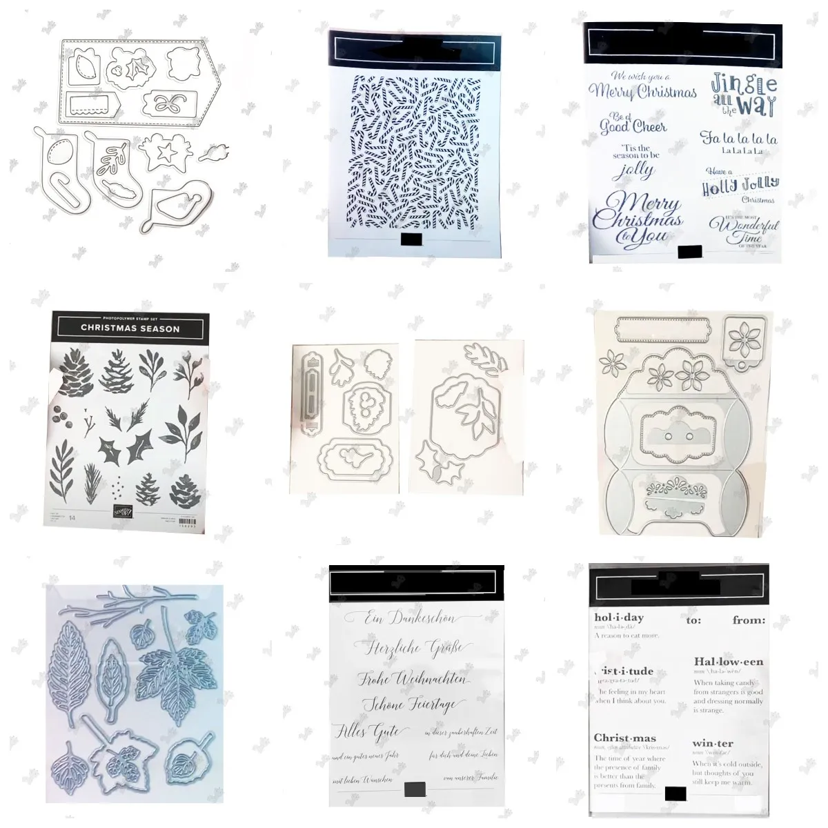 

Pine Cones Christmas Candy Box Stamps And Dies Scrapbook Dariy Decoration Stencil Embossing Template Diy Big New Arrival 2021
