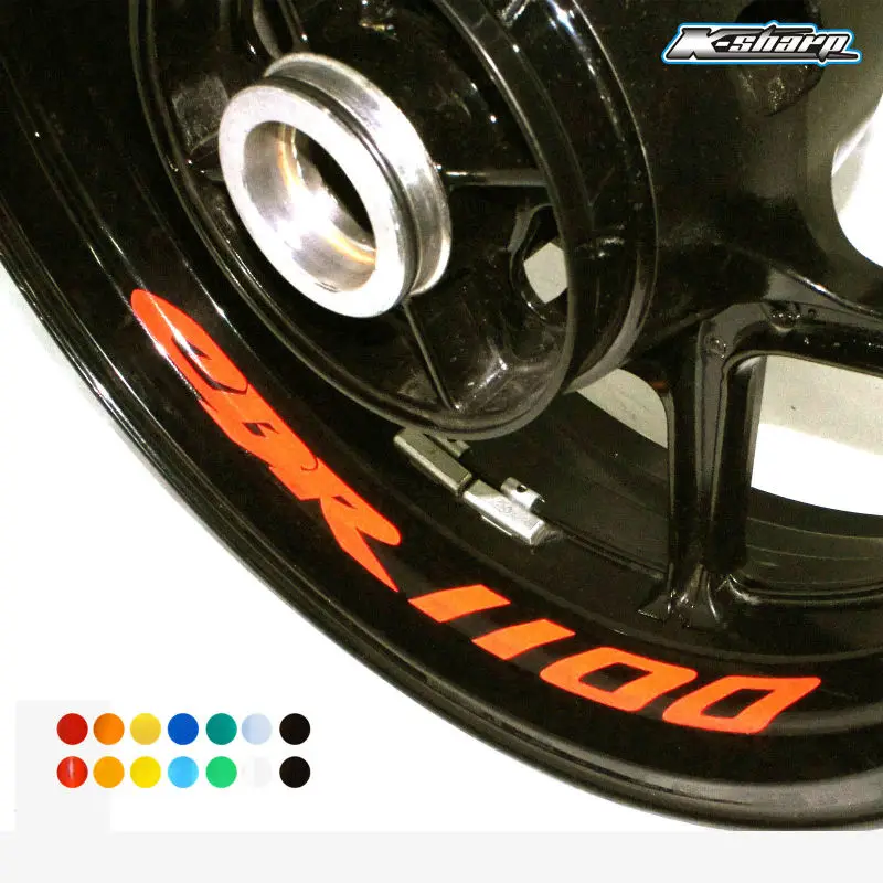 8 X индивидуальные наклейки с внутренним ободом светоотражающие для колес полосы