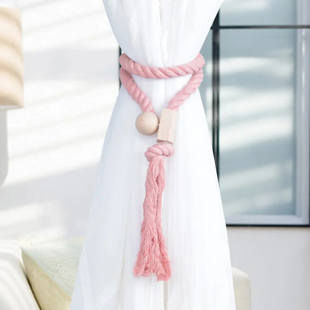 Занавес ремни бахромой магнитные пряжки для штор Творческий галстук веревка
