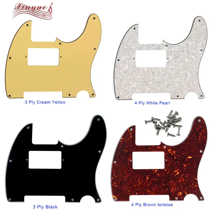 Pleroo индивидуальная гитара детали для 8 винты отверстий US Tele Guitar Pickguard с защитой от