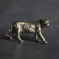 fengshui solid pure brass tiger office desktop small ornaments cattle tea pet jewelry crafts gifts hand made toys