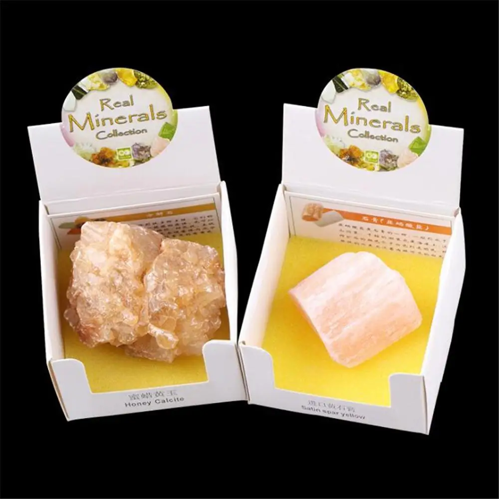 Es/lot Presents Creative Gifts Of Boxed Mixed Mineral Crystal Raw Stone Bare Random Clr Shape