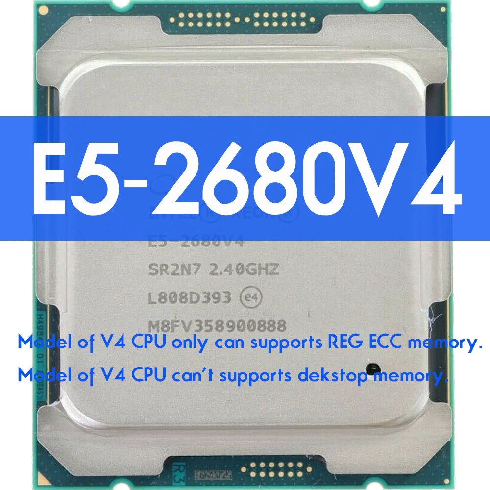 Процессор INTEL XEON E5 2680 V4 ЦПУ 14 ядер 2 40 ГГц 35 Мб L3 CACHE 120 Вт SR2N7 LGA 2011-3 материнская плата