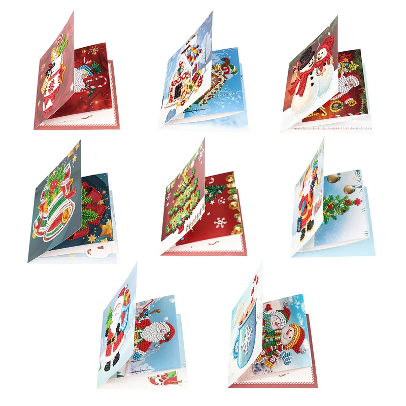 

New Arrival DIY 5D Diamond Painting Embroidery Christmas Card Birthday Greeting Card Holiday Gift for Friends Family