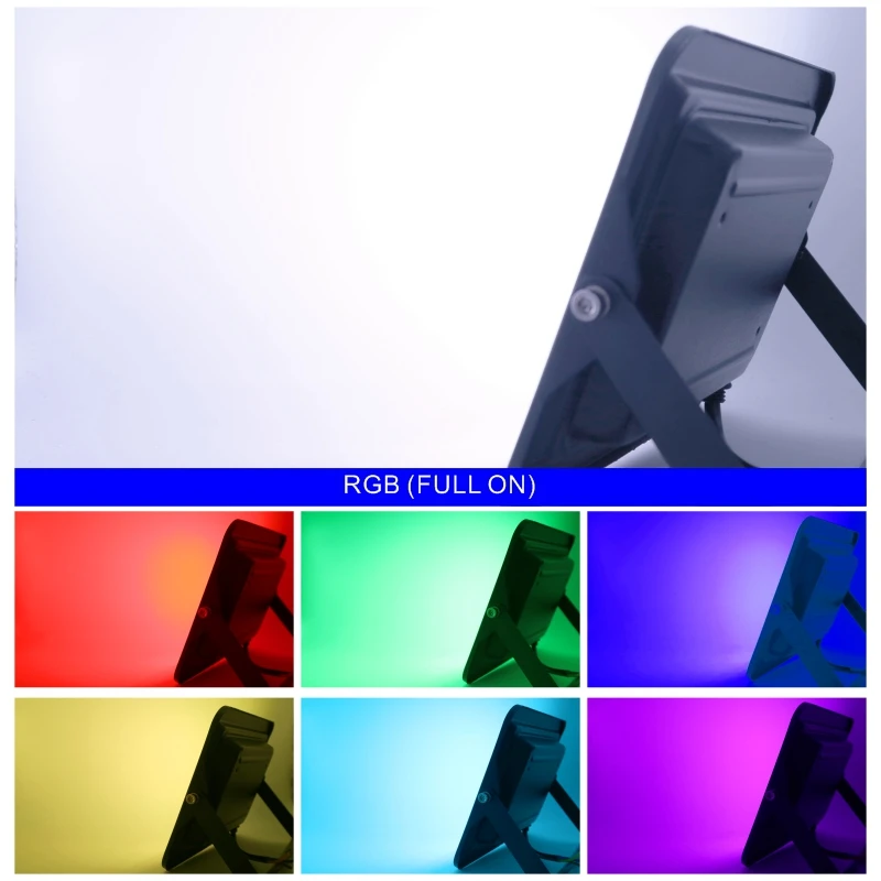 Outdoor RGB Flood Light Lamp 30W 50W 100W AC220V Garden Lighting Floodlight Waterproof Reflector Led Rgb Spotlight with Remote | Освещение