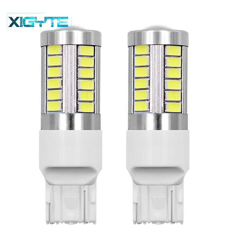 2 шт. T20 7443 W21/5 Вт 33 SMD 5630 5730 светодиодный Автомобильные стоп сигналы 21/5 DRL вождения