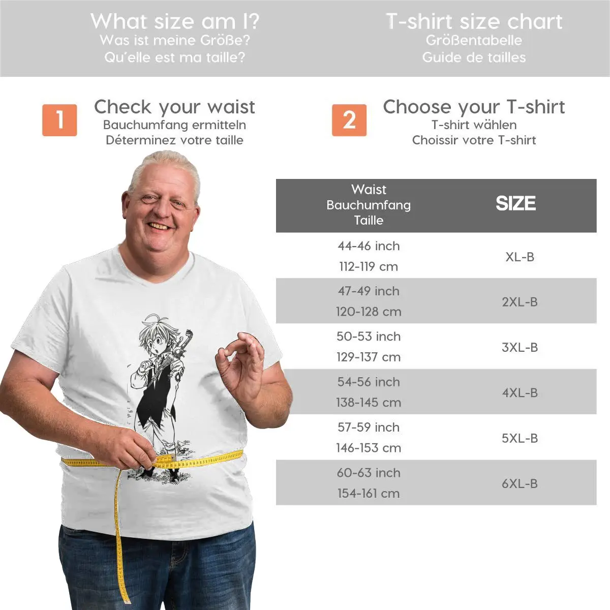 

Anime Fans Meliodas 1 mens shirts Not easy to shrink Short sleeveRound neck T-shirt