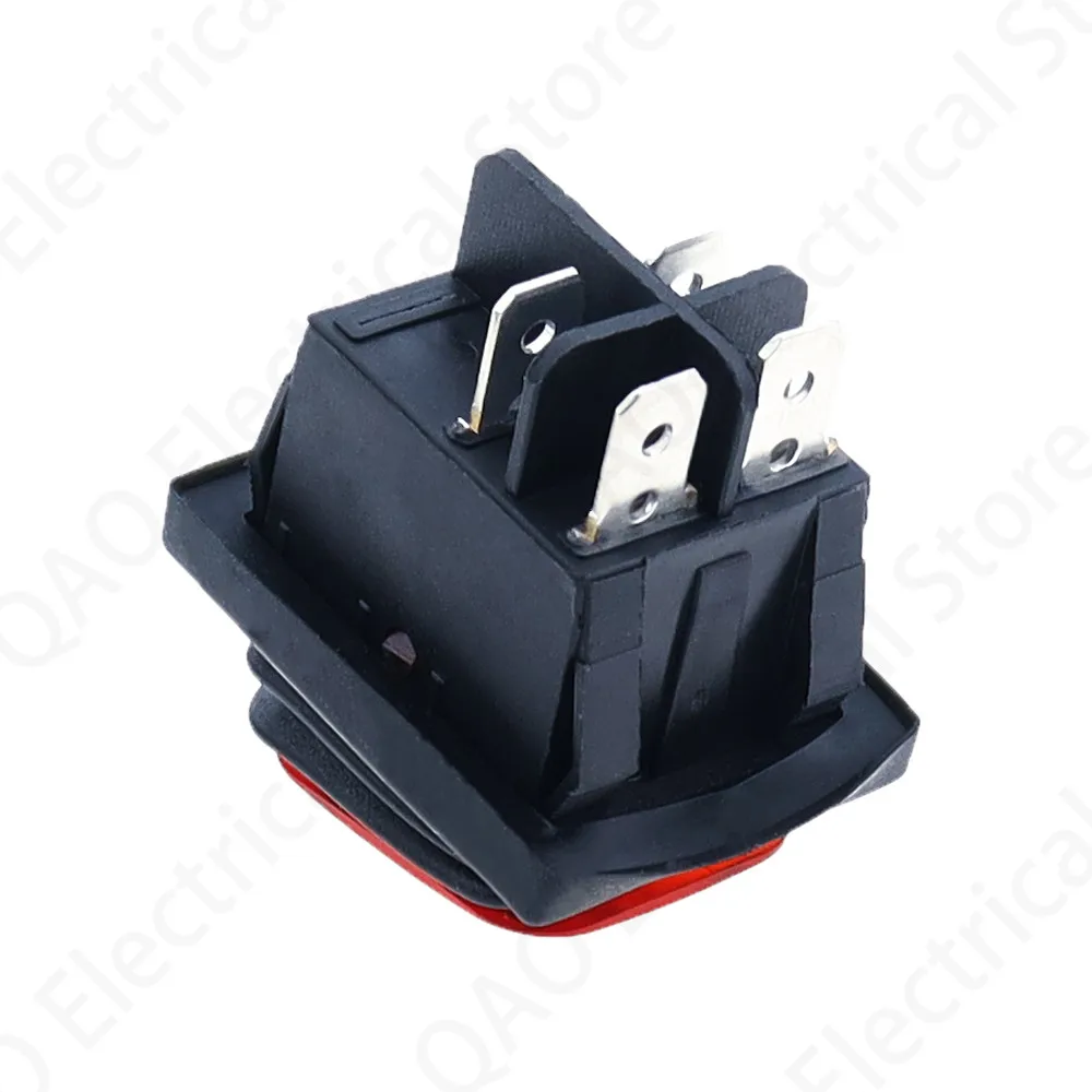 KCD4 20A/250V 4 Pin DPST IP67 море светодиодный Водонепроницаемый кулисный переключатель с 12V