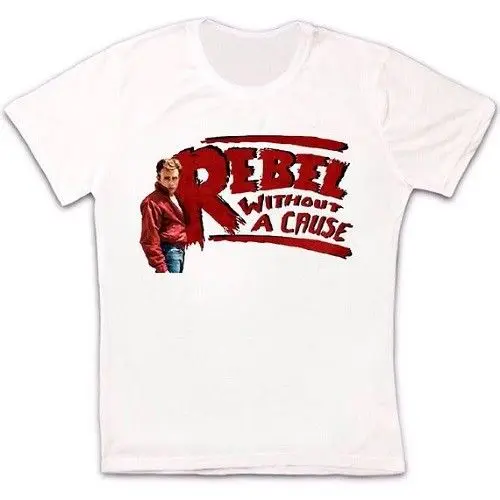 Rebel Unisex Футболка 50s Джеймс Дин ретро унисекс 743|Мужские футболки| |