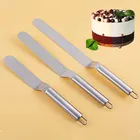 Аксессуары для выпечки, шпатель для торта из нержавеющей стали, глазурь для сливочного крема, нож для глазировки, более гладкий кухонный кондитерский инструмент для украшения торта