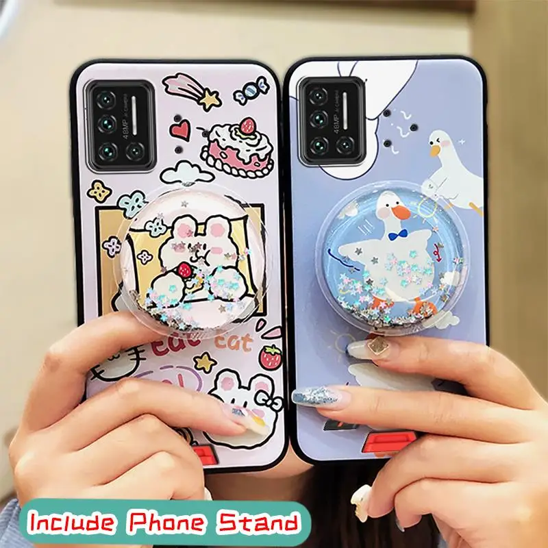 for woman original phone case for umidigi bison gt drift sand cartoon anti knock cover kickstand free global shipping