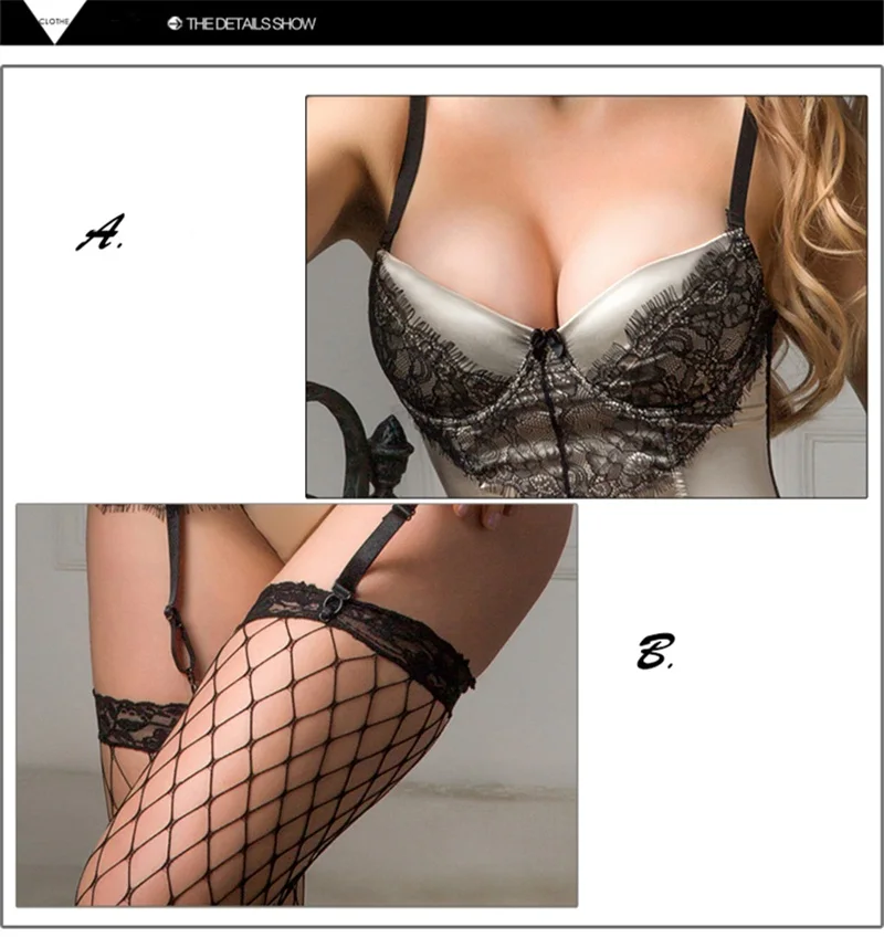 

Erotic Lingerie Lace Sexy Passion G-string Bodysuit Corset Underwear Steampunk Overbust Bustier Porno Nightwear Clothes Babydoll