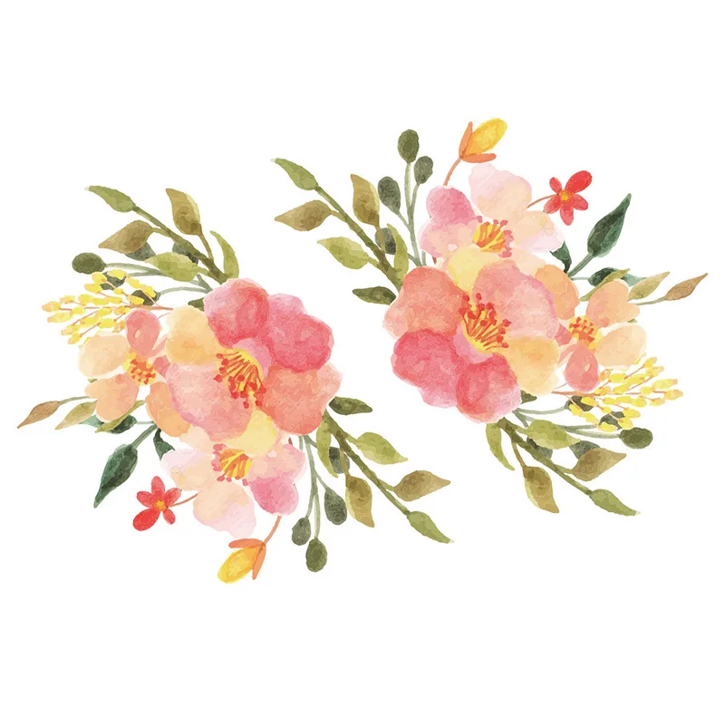 Клейкая Наклейка на стену цветочный дисплей домашний фон окно Шкаф Дверь Декор