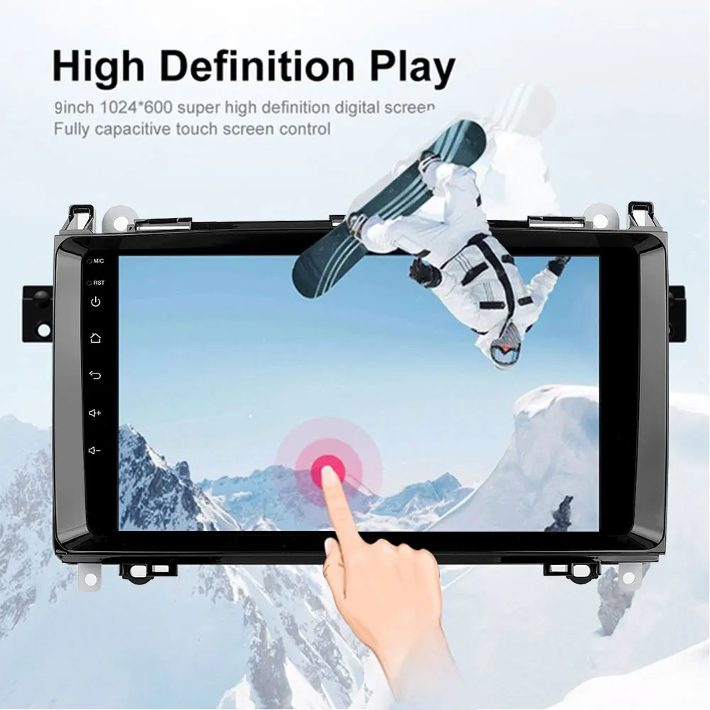 Vehemo 2 Din 9 'ɺndroid 8 1 автомобильный мультимедийный плеер GPS навигация для C Class W203