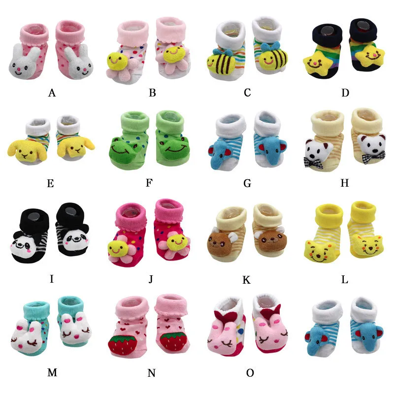 Cartoon Baby Socks Newborn Cotton Winter Girls Boys Anti Slip Shoes Boots Kids Clothes Accessories | Детская одежда и обувь