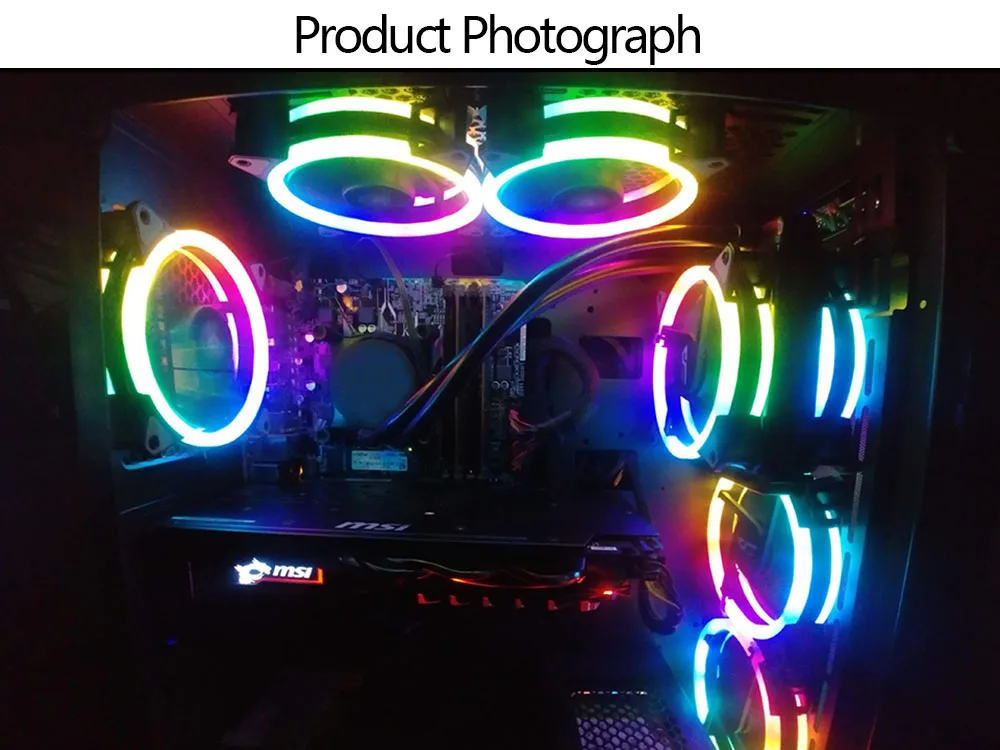 Aigo кулер DR12Pro куллер радиатор ПК кулер RGB120 мм вентилятор регулировка скорости светодиодный для пк вентилятор тихий AURA синхронизация Cpu кулер для корпуса охлаждения Компьютерный Вентилятор для компьютера