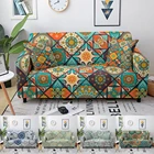 Эластичные диванные чехлы с мандалой, покрытие для углового дивана в гостиную, покрытие на 1234 места