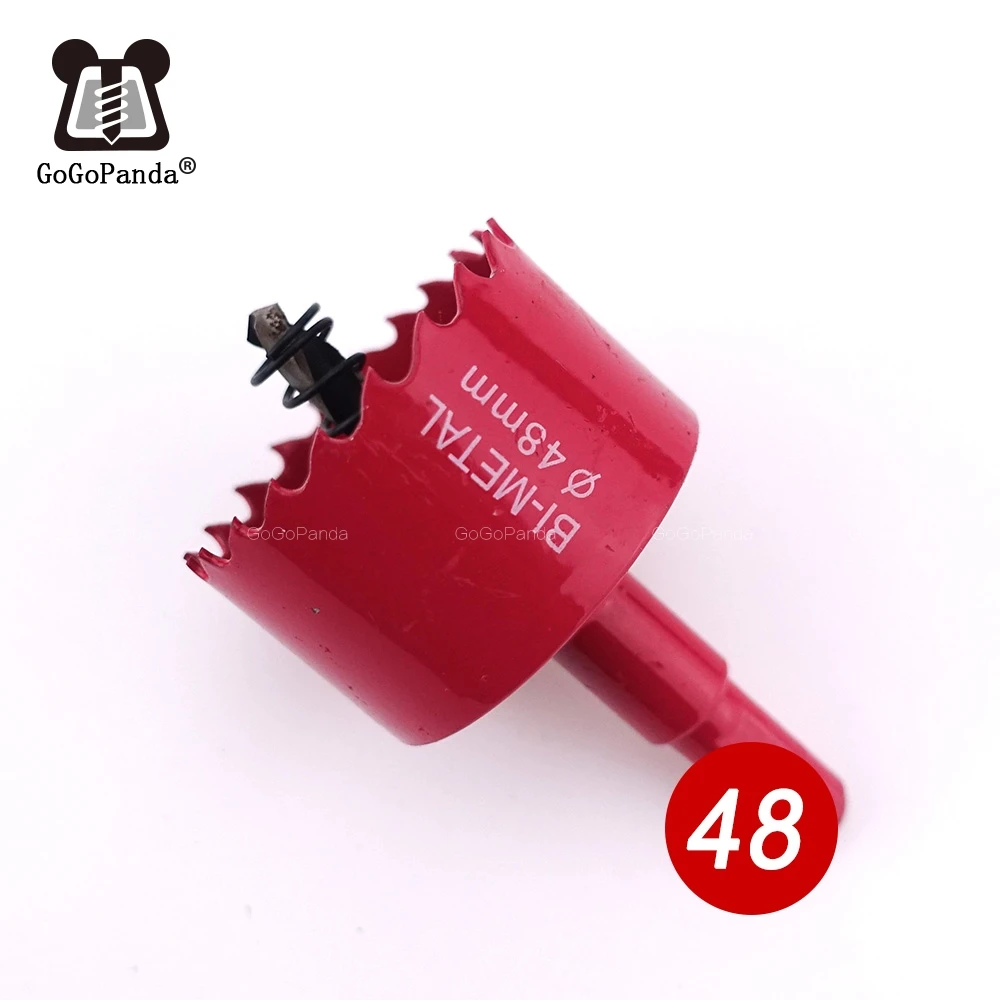 Бесплатная доставка 48 мм двухметаллические Кольцевые пилы для дерева сверло