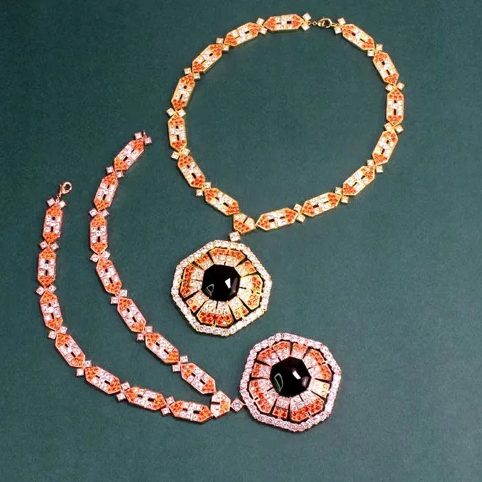 Дизайнерские Модные ювелирные изделия из меди 3A кубического циркония вечерние