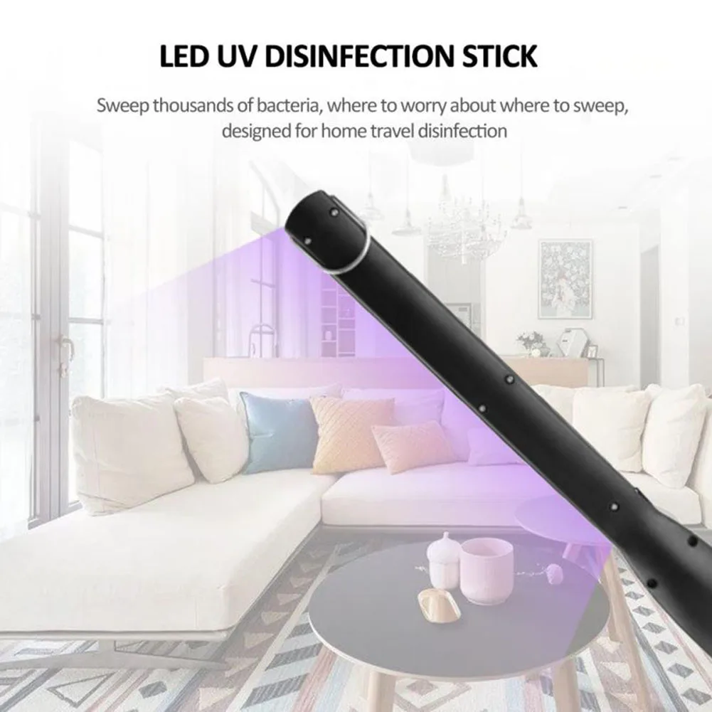 

30 LED UV Ozone Sterilizer Lamp Rechargeable Disinfection Germicidal Light Wand Light Kitchen Bedroom Hospital