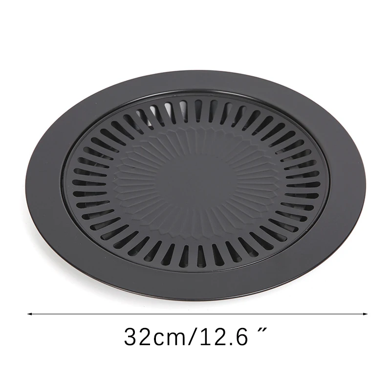 Non-Stick Korean Bbq Grills Round Pan Barbecue Grill for Outdoor Camping Portable Oven Tools |