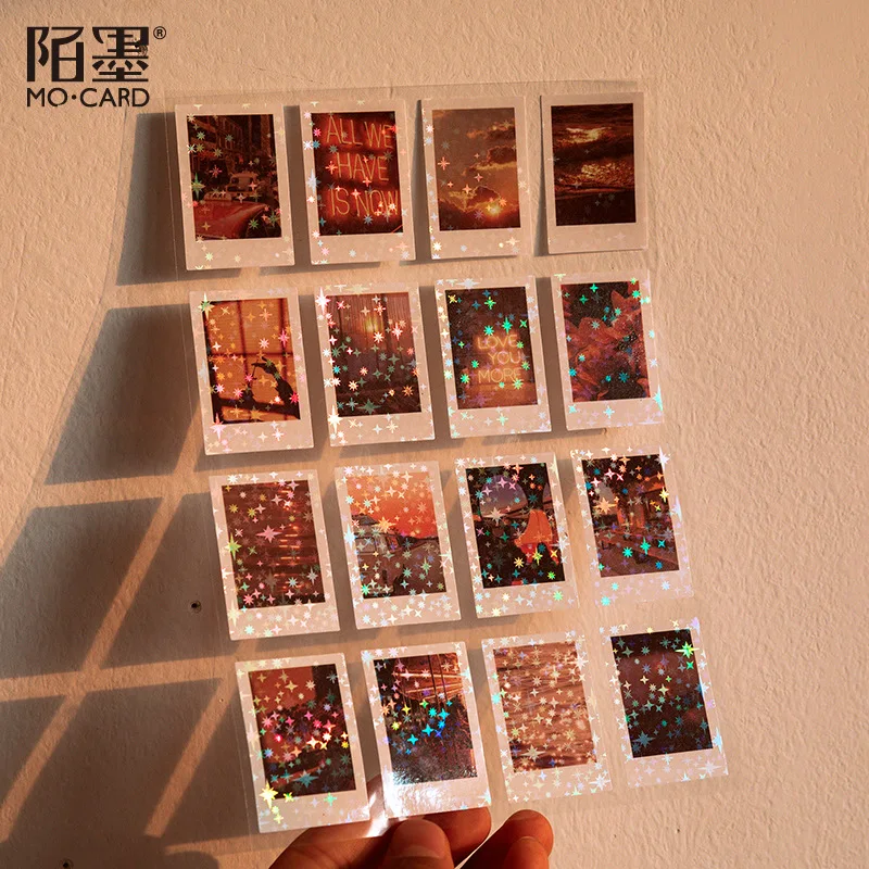 2 шт. бумажные наклейки с блестками для дневника |