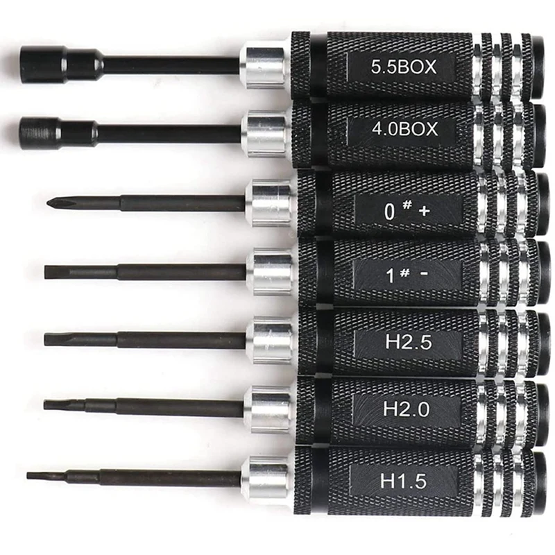 

7Pcs Hex Driver DIY Hexagonal Hex Screwdriver Tool Kit for RC Model with Vintage Beetle Diecast Pull Back Car Model Toy