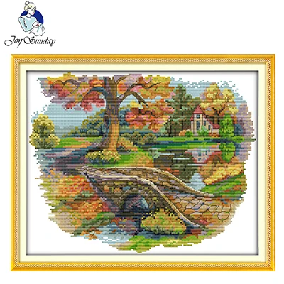Набор для вышивки крестиком Серии Осени и урожая сделай сам 14 карат из ткани DMC на