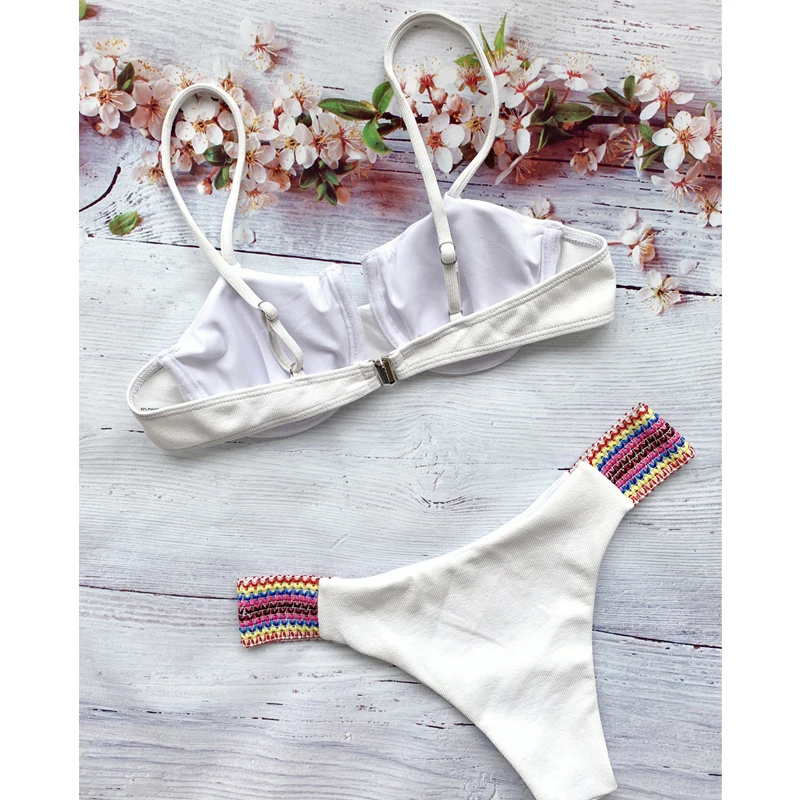 

Swimming Suit for Women Underwire Bikini Push Up Bathing Suit Women Thong Beachwear Solid Swimsuit Swimwear Female Sexy Swim