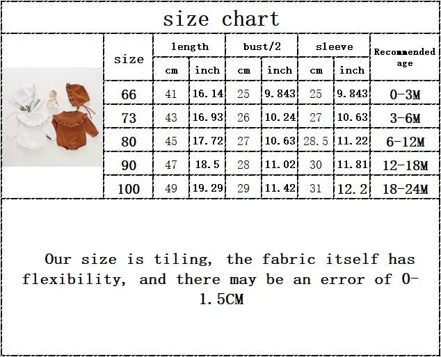

MENGOQQ 2020 spring autumn infant toddlers ruffles long sleev bodysuits newborn baby girl cotton romper hat set 2pcs 0-24M