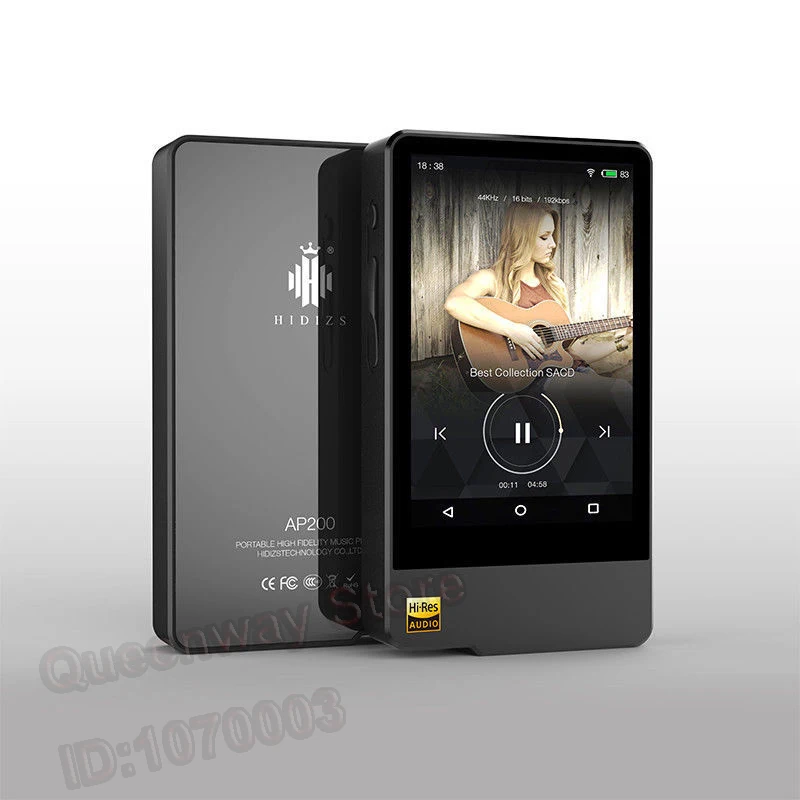 

Hidizs AP200 Android 5.1 Lollipop Bluetooth ES9118C DAC DSD FLAC HiFi Lossless Music Player 32G/64G 3.54''IPS Rockchip RK3188