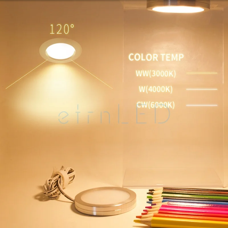 EtrnLED 3 Вт точечные мини светодиодные 12 В ультратонкие потолочные светильники