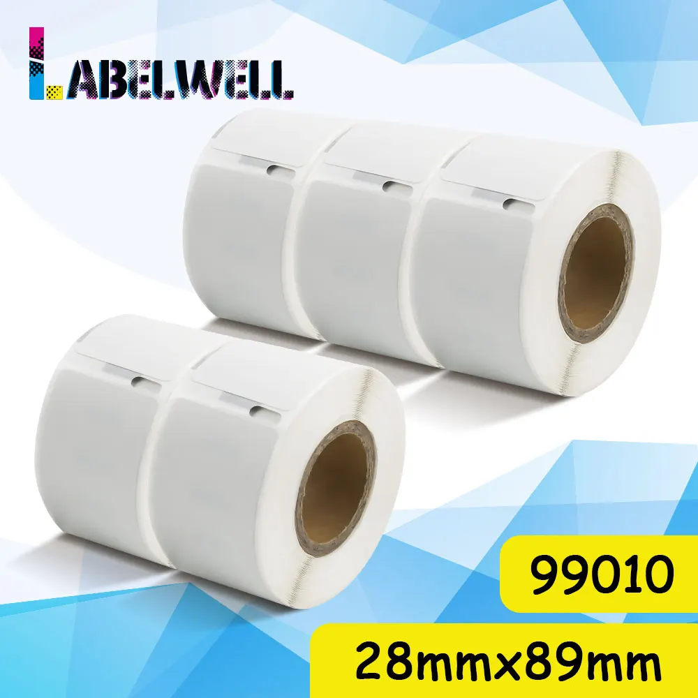 Labelwell 650 шт/130 шт совместимый для Dymo LW 99010 этикетка LabelWriter 450/450 турбо/450 Твин