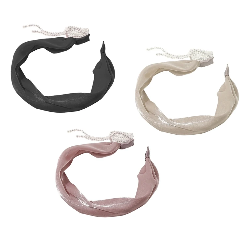 Элегантная тиара принцессы с жемчужинами и бахромой плиссированная повязка на