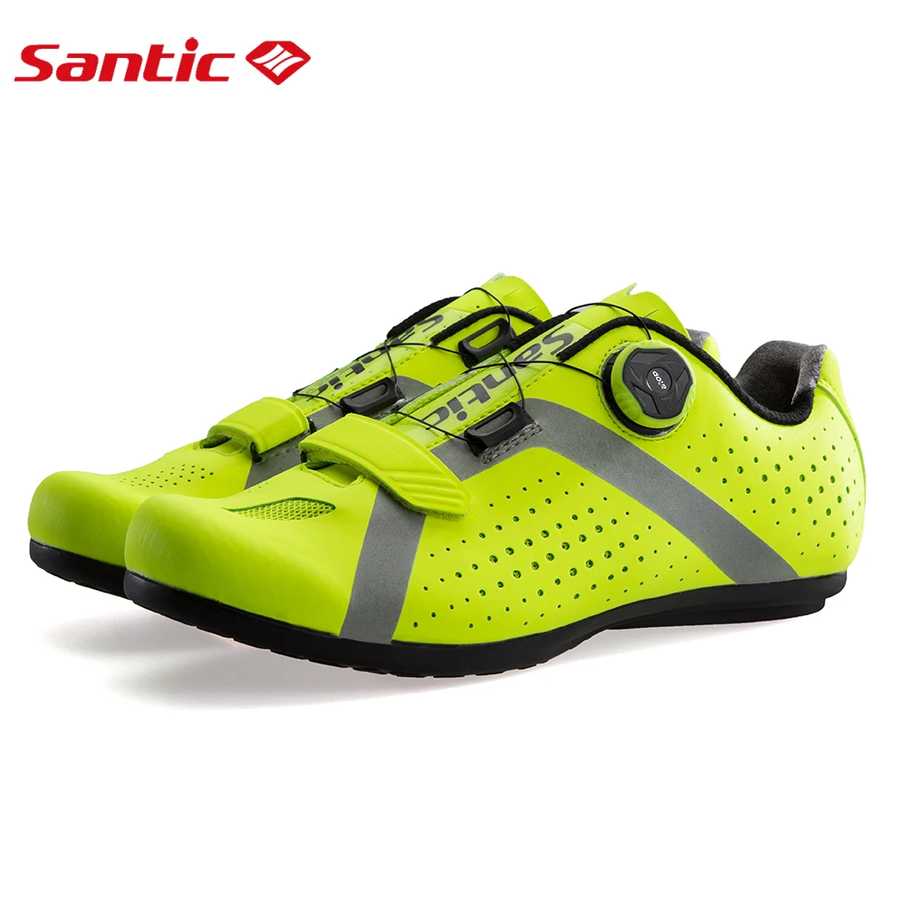 

Кроссовки Santic мужские спортивные, без застежки, с регулируемой вращающейся пряжкой, повседневная обувь для велоспорта