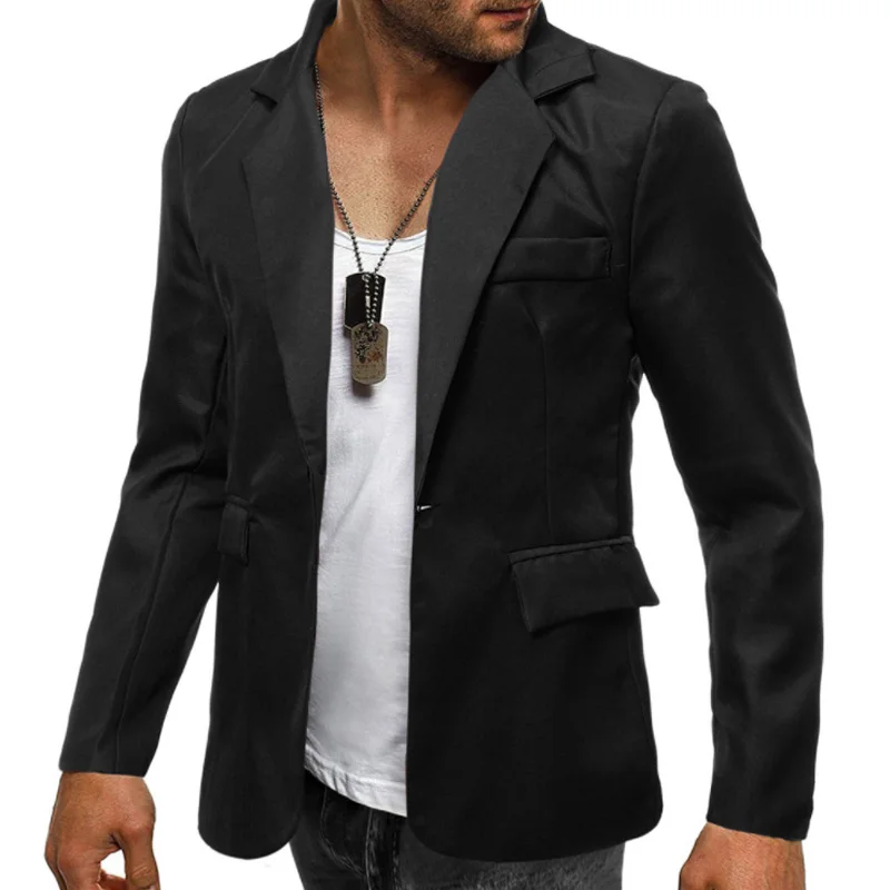 

2020 New Men's Blazer Suit M-3XL Fashion Blazer Suits Business Slim Fit Jackets Coat Male Jacket Outwear