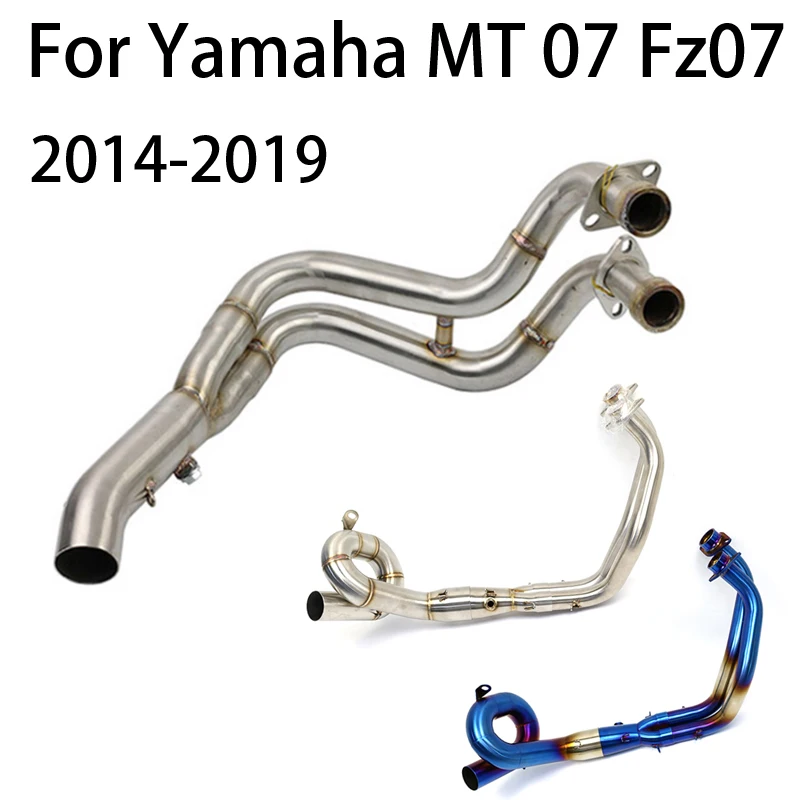 

Modified Exhaust Full Systems Motorcycle Front Pipe Motorcross Muffler Escape Slip on For YAMAHA MT07 XSR 700 FZ-07 MT 07