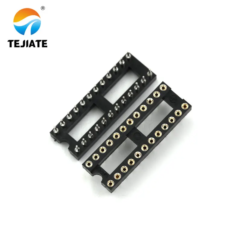 10 шт. круглое отверстие IC разъем DIP 6 8 14 16 18 20 24 28 40 контактный DIP6 DIP8 DIP14 DIP16 DIP18 DIP20 DIP28