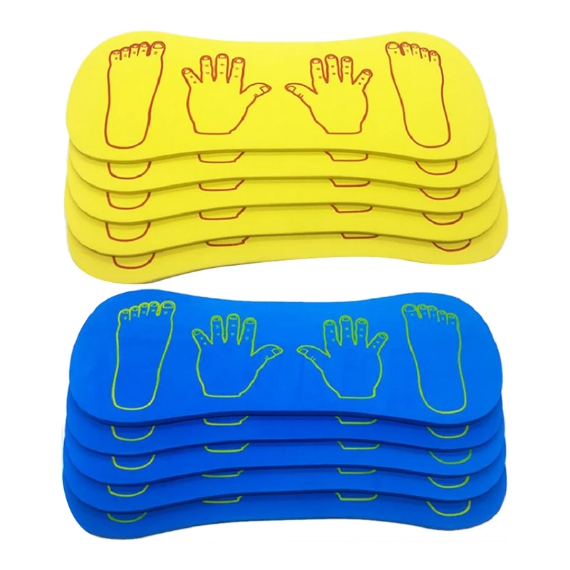 Outdoor Sports Sense Training Equipment Foam Hands And Feet Cooperation Board Game Toys For Children Gift 4Pcs/Set | Игрушки и хобби