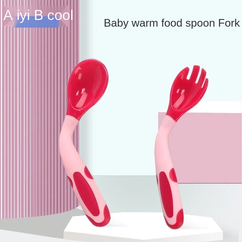 

FORK Silicone Tableware for Children Utensils Feeding Baby Utensils Plastic Spoon Silicone Baby Cutlery Forks for Children