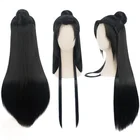 Luo Binghe Shen Qingqiu Scum злодей самосберегающая система Косплей Длинные черные термостойкие синтетические волосы Хэллоуин + бесплатная шапочка для парика